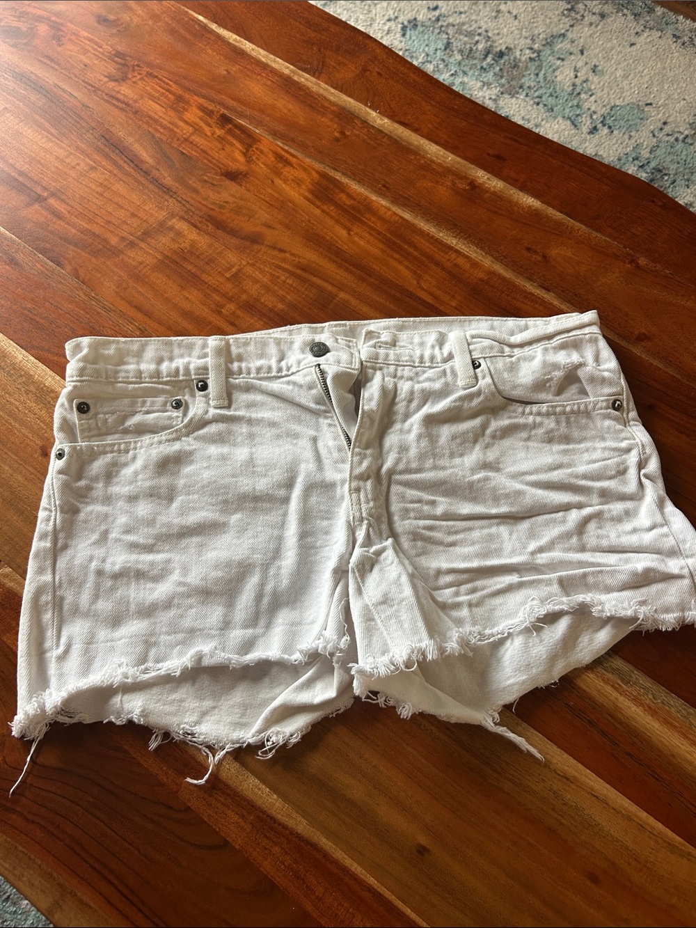 Ralph Lauren White Denim Cutoff Shorts - Classic Casual Women’s Shorts